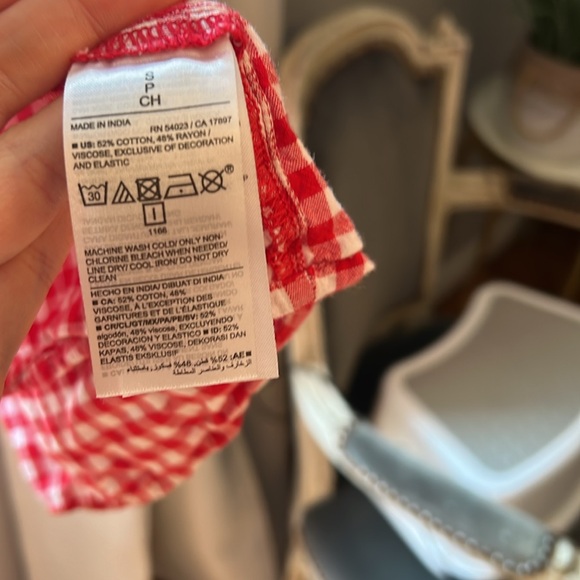 Fit & Flare Gingham Embroidered Smocked Midi Cami Dress old navy - Picture 5 of 8